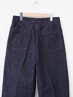 saby MENS TUCK-BAGGY TYPE 2 - Stripe Denim One Wash - IMAGE20