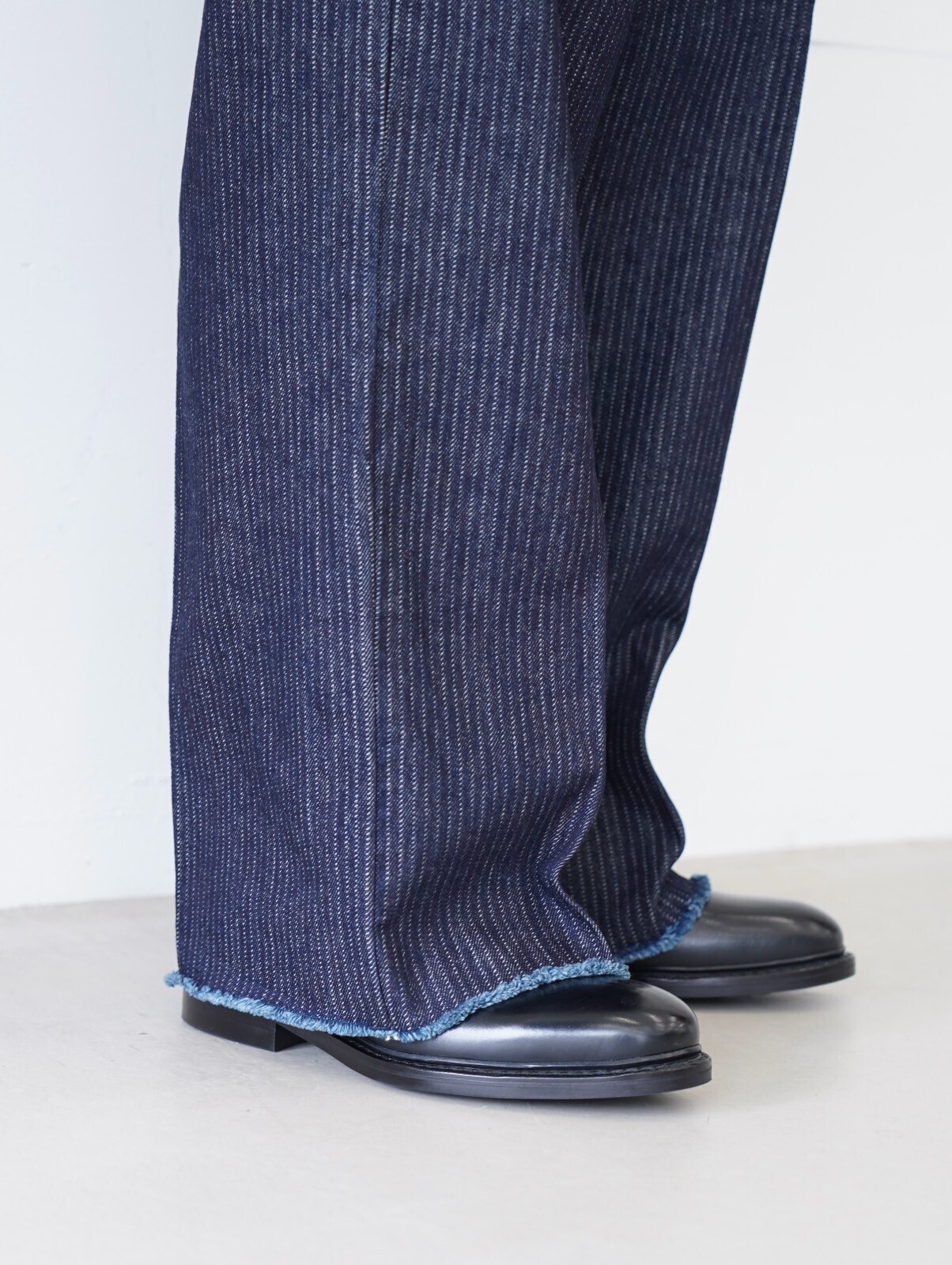 saby 男士 TUCK-BAGGY TYPE 2 - Stripe Denim One Wash - 圖片5