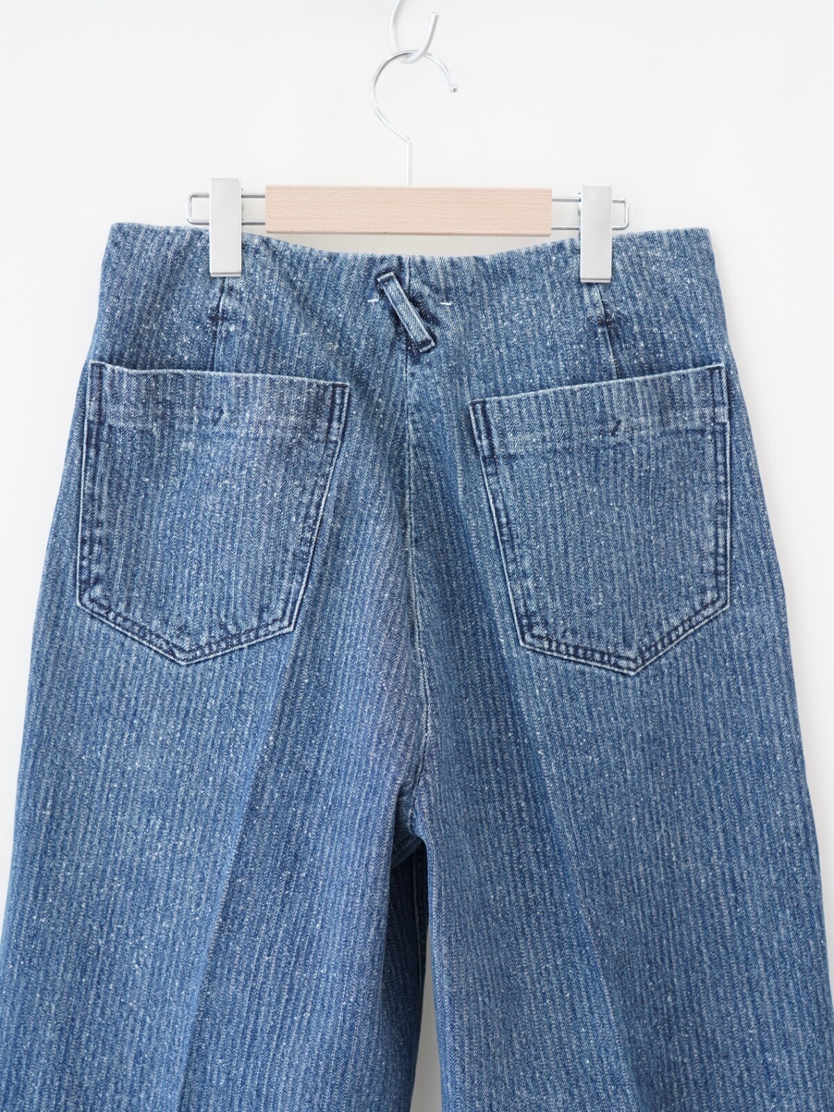 saby 男士 TUCK-BAGGY TYPE 2 - Stripe Denim Splash Vintage Wash - 圖片19