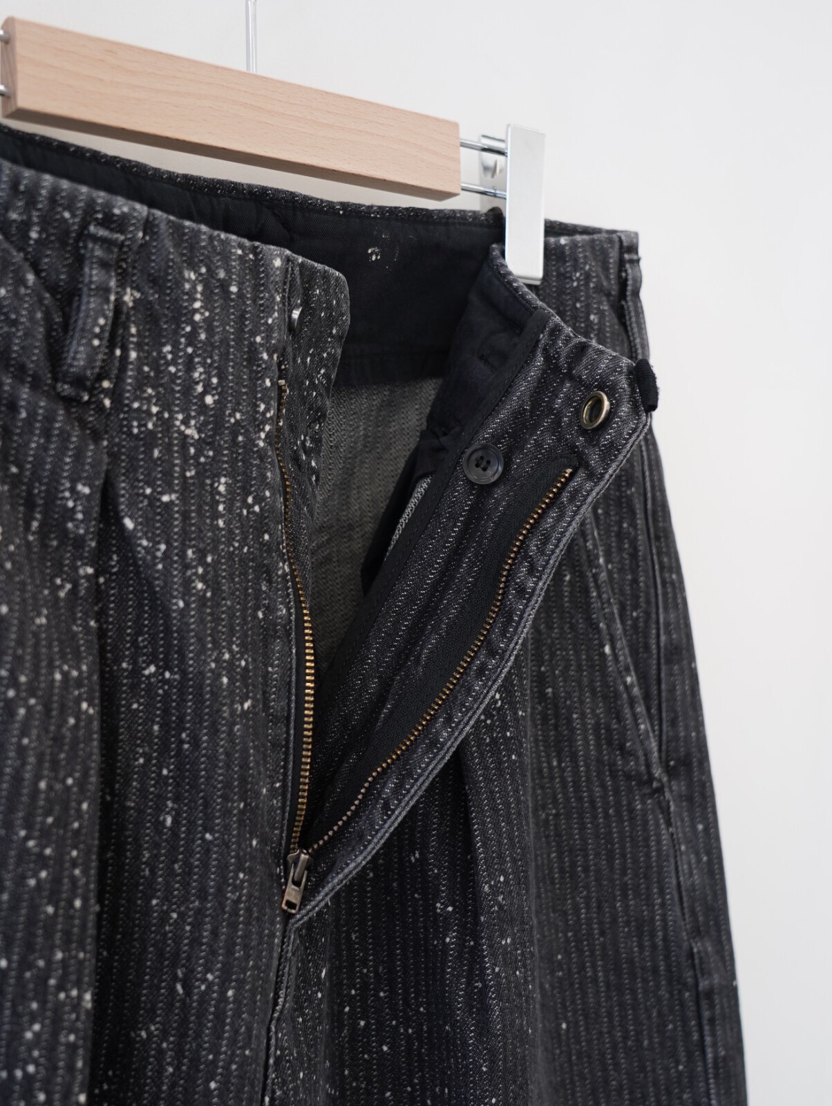 saby 男士 TUCK-BAGGY TYPE 2 - Stripe Denim Splash Vintage Wash - 圖片8