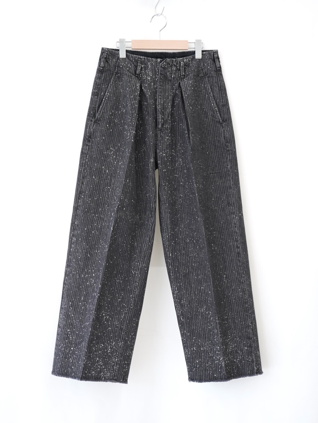 saby 男士 TUCK-BAGGY TYPE 2 - Stripe Denim Splash Vintage Wash - 圖片5