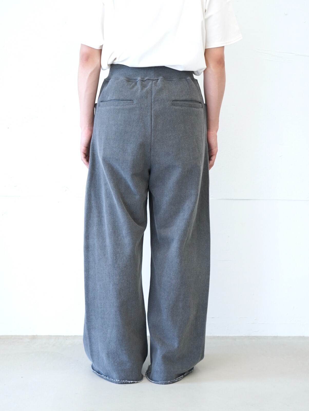 saby 男士 NEW RIB BAGGY PANTS- Pigment Print French Terry - 图片4