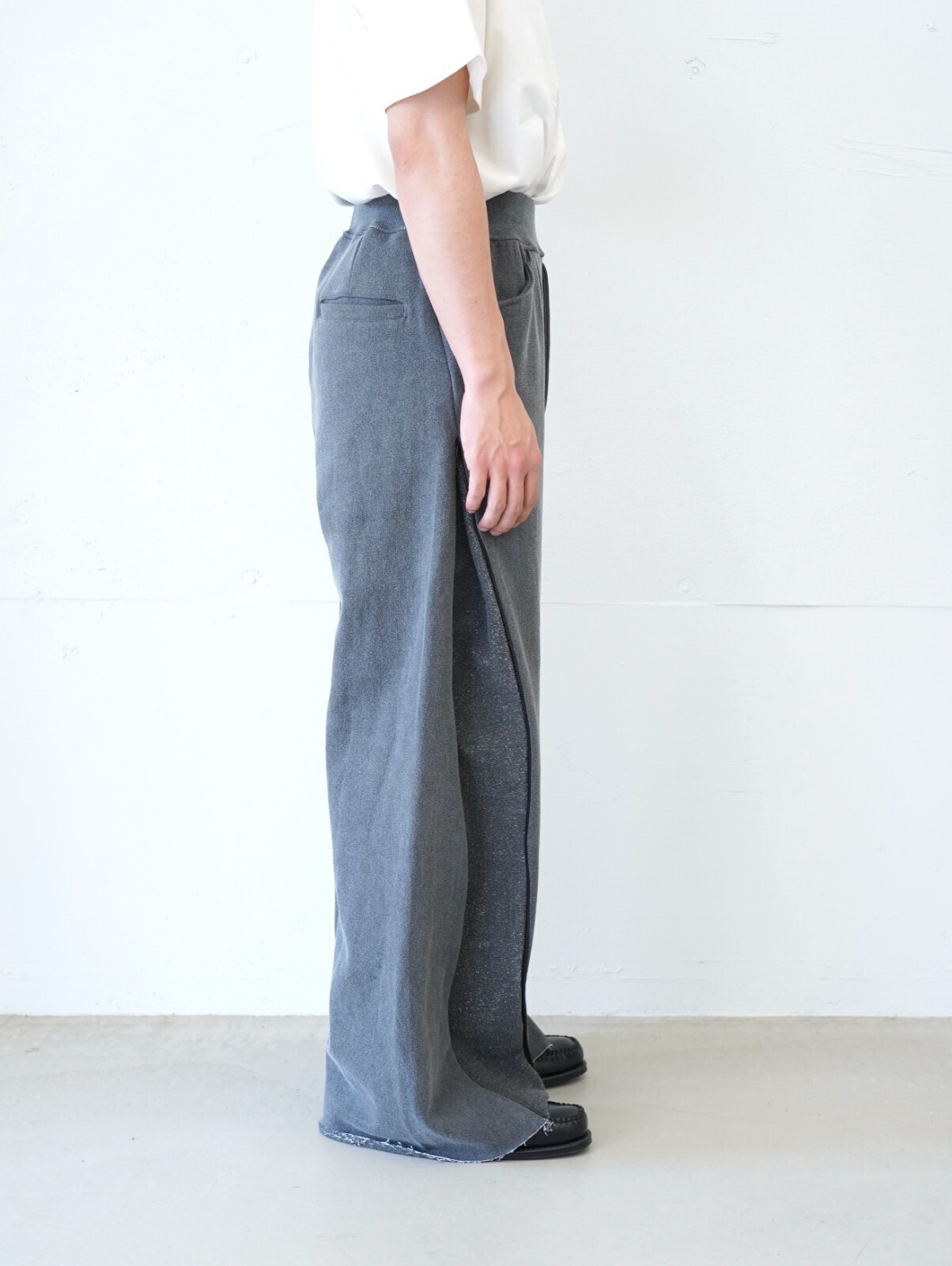 saby 男士 NEW RIB BAGGY PANTS- Pigment Print French Terry - 图片3