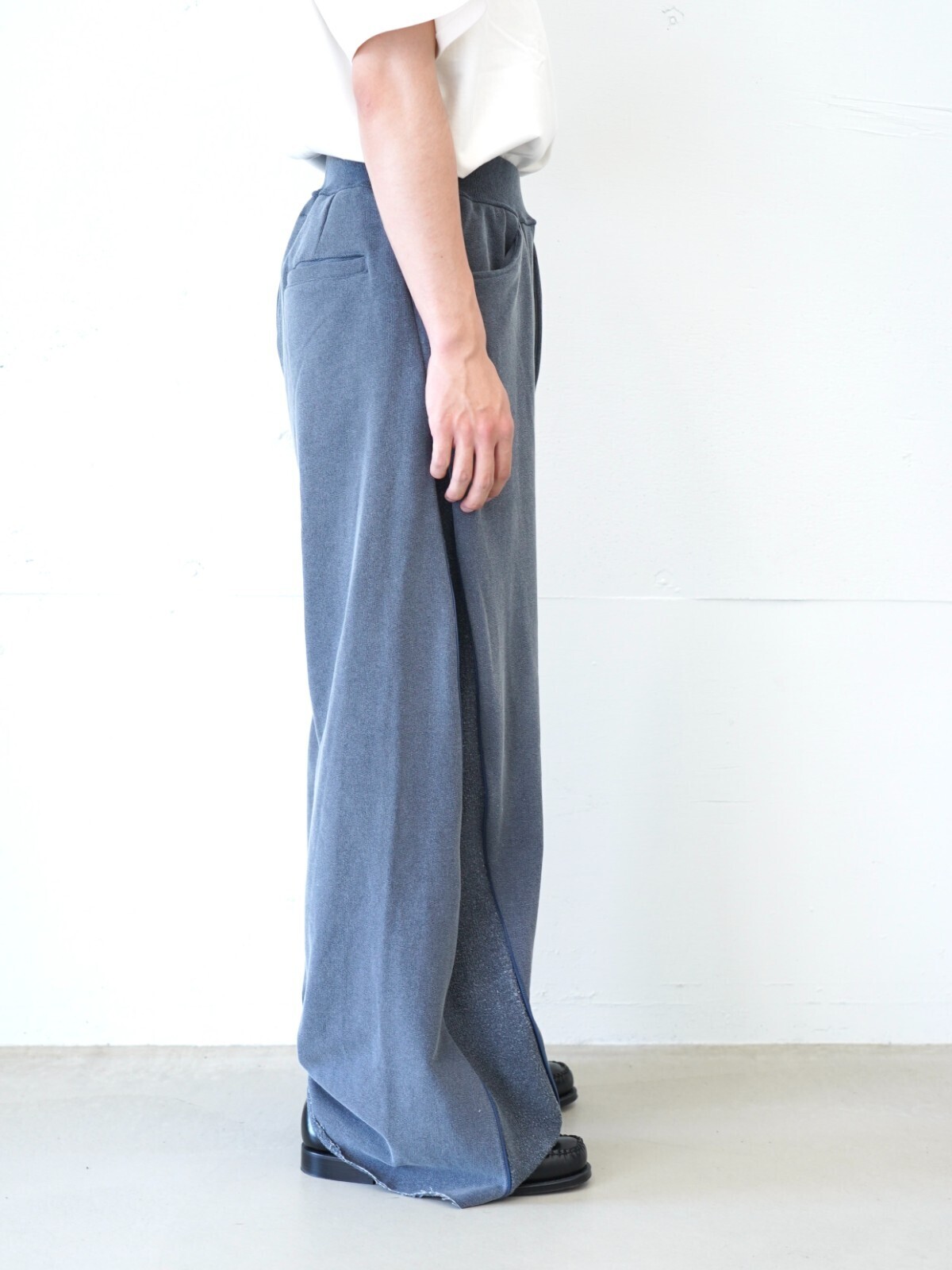 saby 男士 NEW RIB BAGGY PANTS- Pigment Print French Terry - 图片18