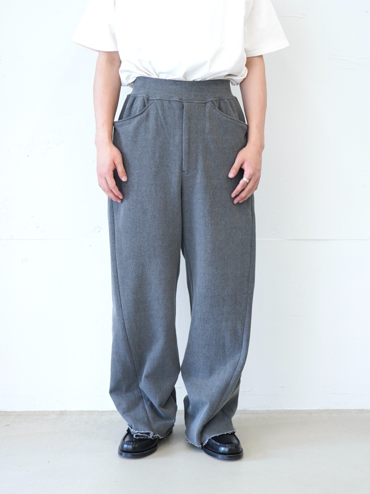saby 男士 NEW RIB BAGGY PANTS- Pigment Print French Terry - 图片5