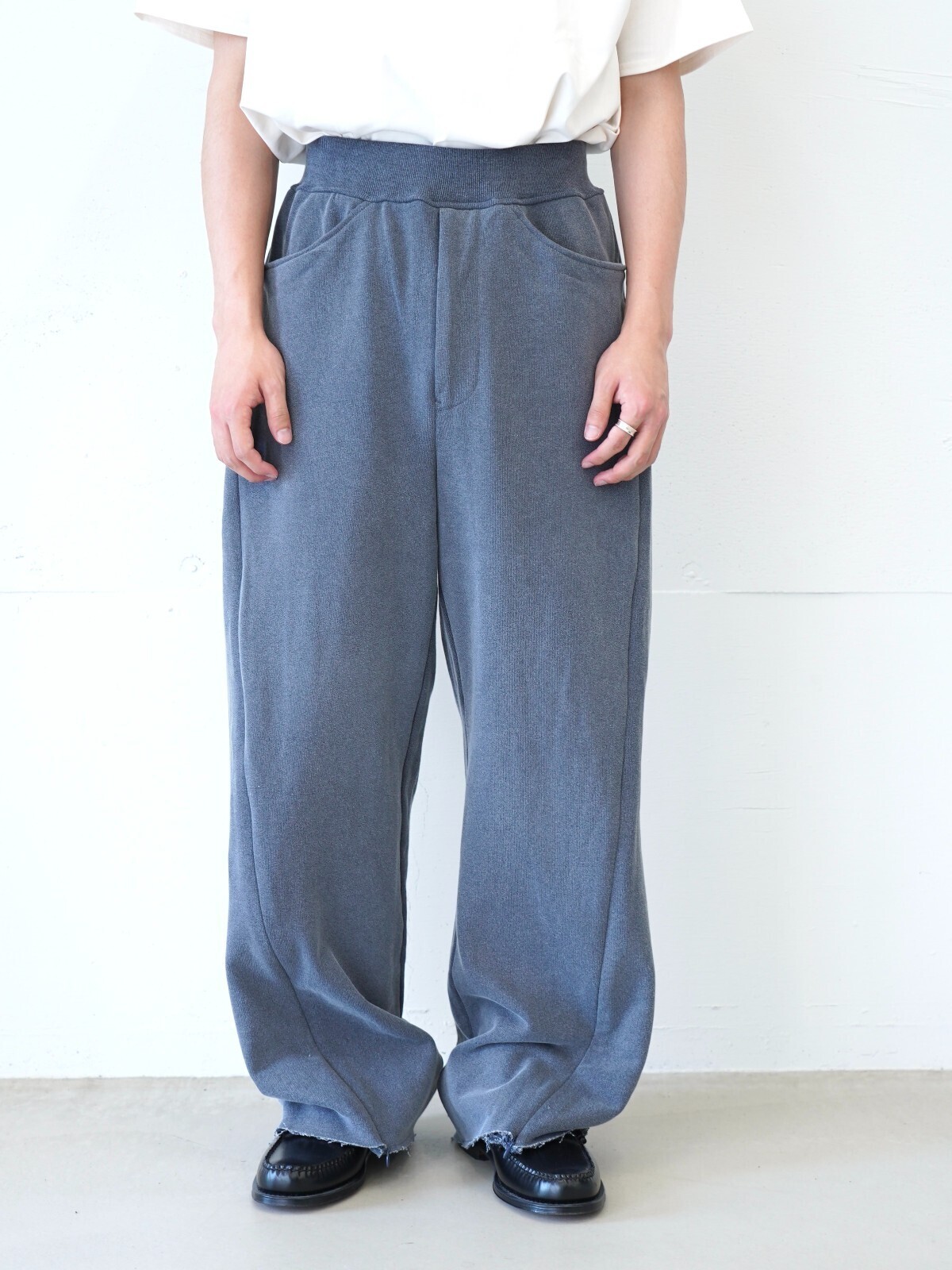 saby 男士 NEW RIB BAGGY PANTS- Pigment Print French Terry - 图片20