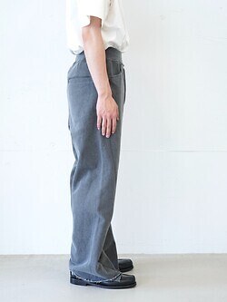 saby 男士 NEW RIB BAGGY PANTS- Pigment Print French Terry - 图片6
