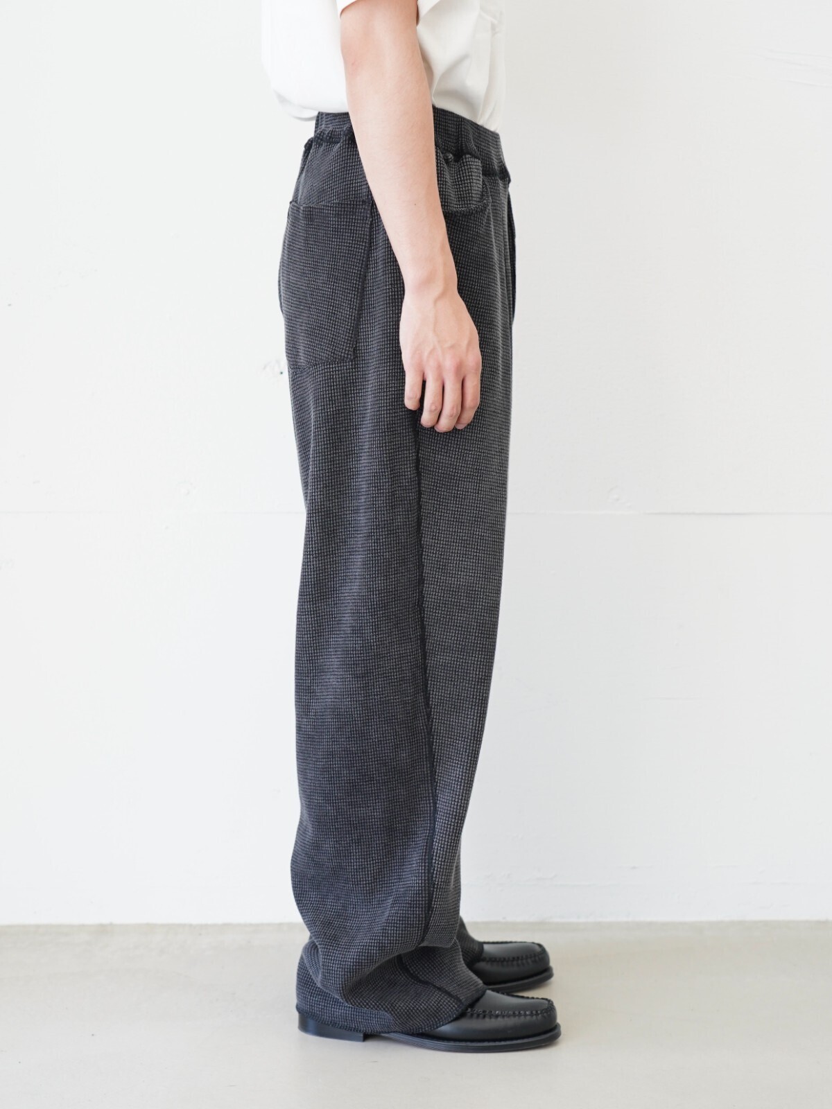 ワッフルイージーパンツ　- ピグメントストーンウォッシュ- | saby
