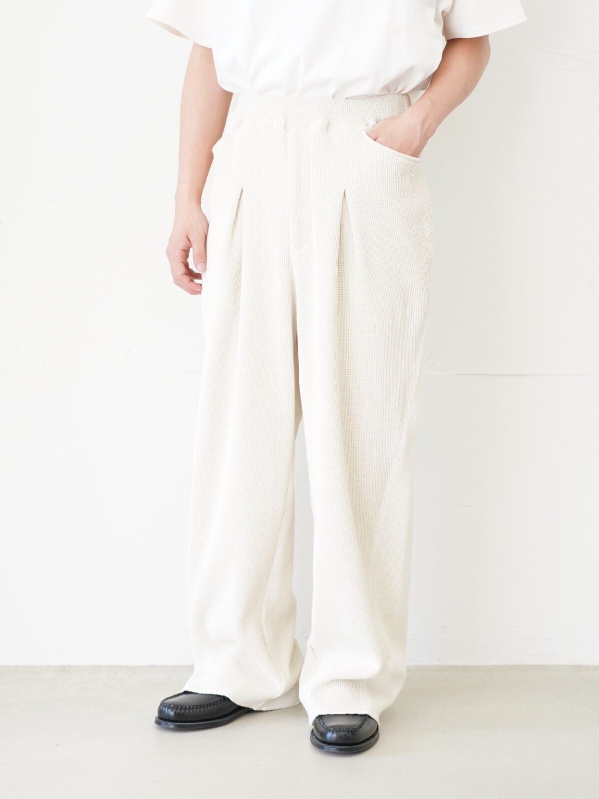 saby 男士 WAFFLE EASY PANTS - Pigment Stone Wash - 图片3