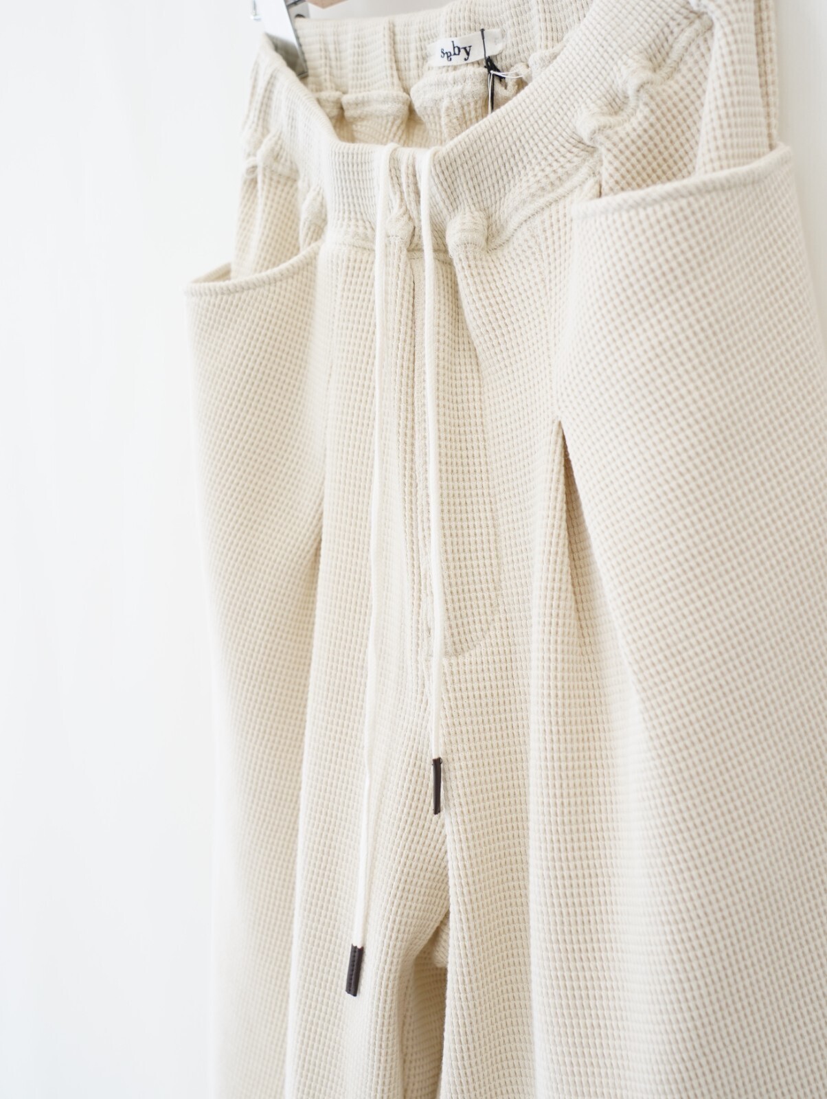 saby 男士 WAFFLE EASY PANTS - Pigment Stone Wash - 图片10