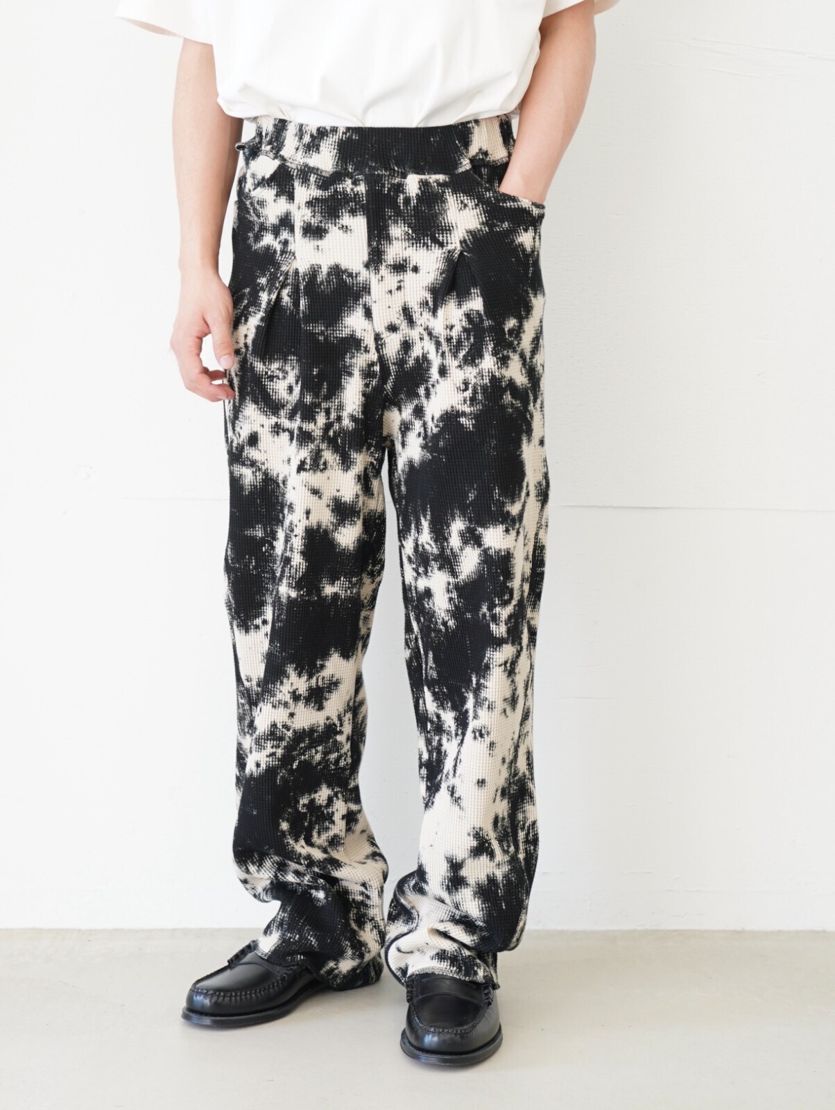 saby 男士 WAFFLE EASY PANTS- Smog Dyed - 圖片4