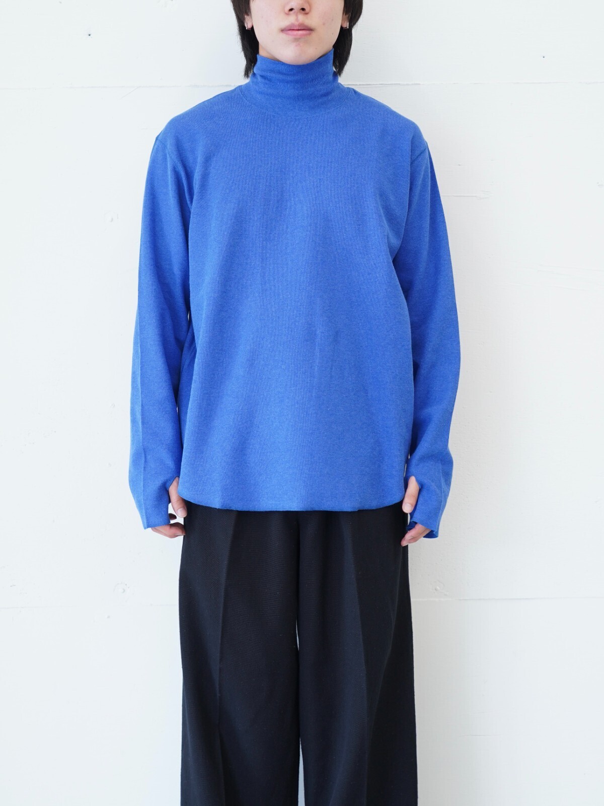 saby 女裝 & 男裝 HIGH NECK LONG SLEEVE TEE- 26/1 BD Micro Waffle - 圖片10