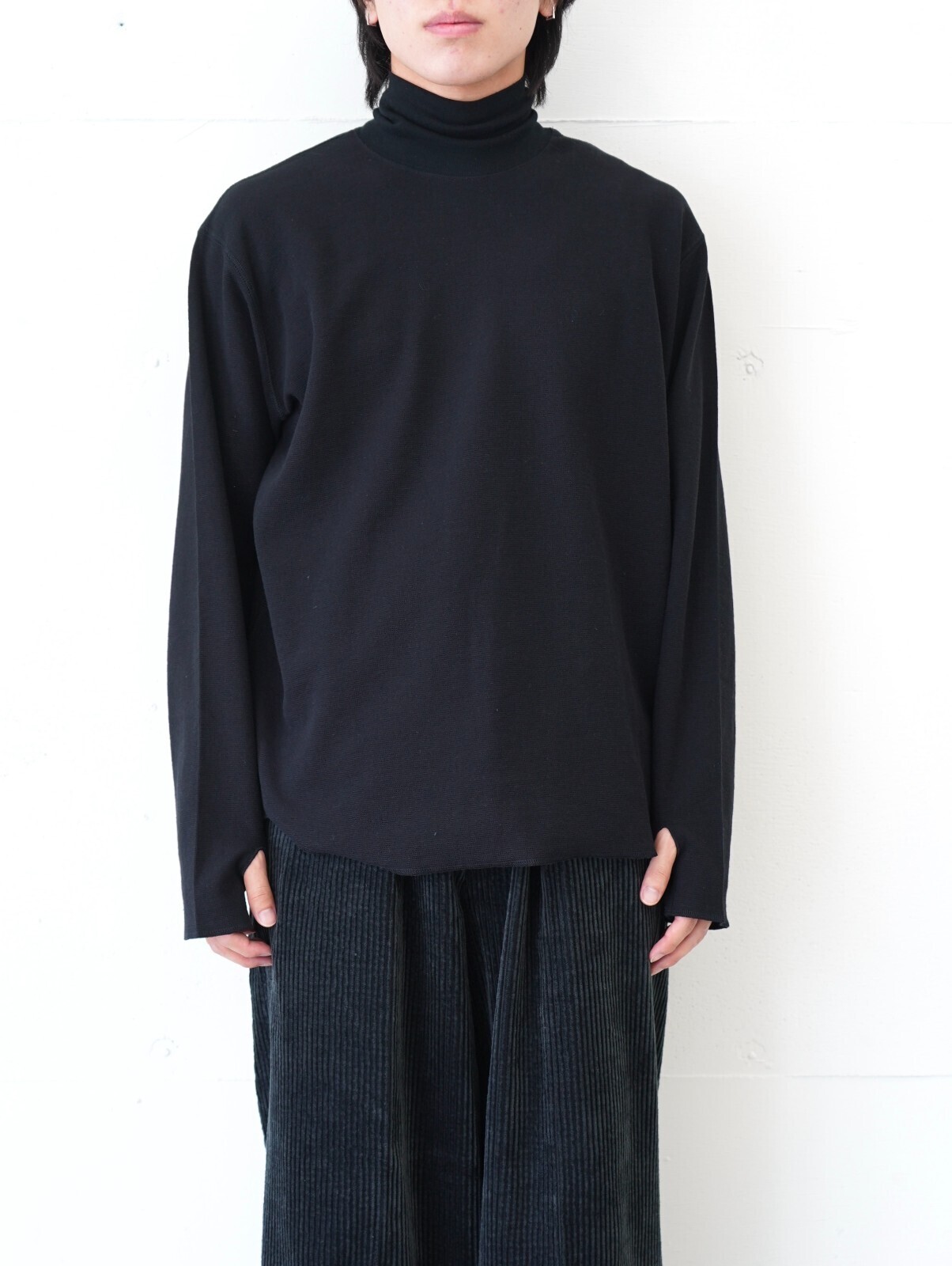 サバイ レディース & メンズ ハイネックロングスリーブTee 画像1