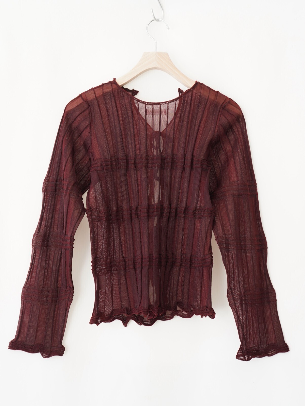 OPEN SESAME CLUB 여성 sheer flow cardigan 이미지18