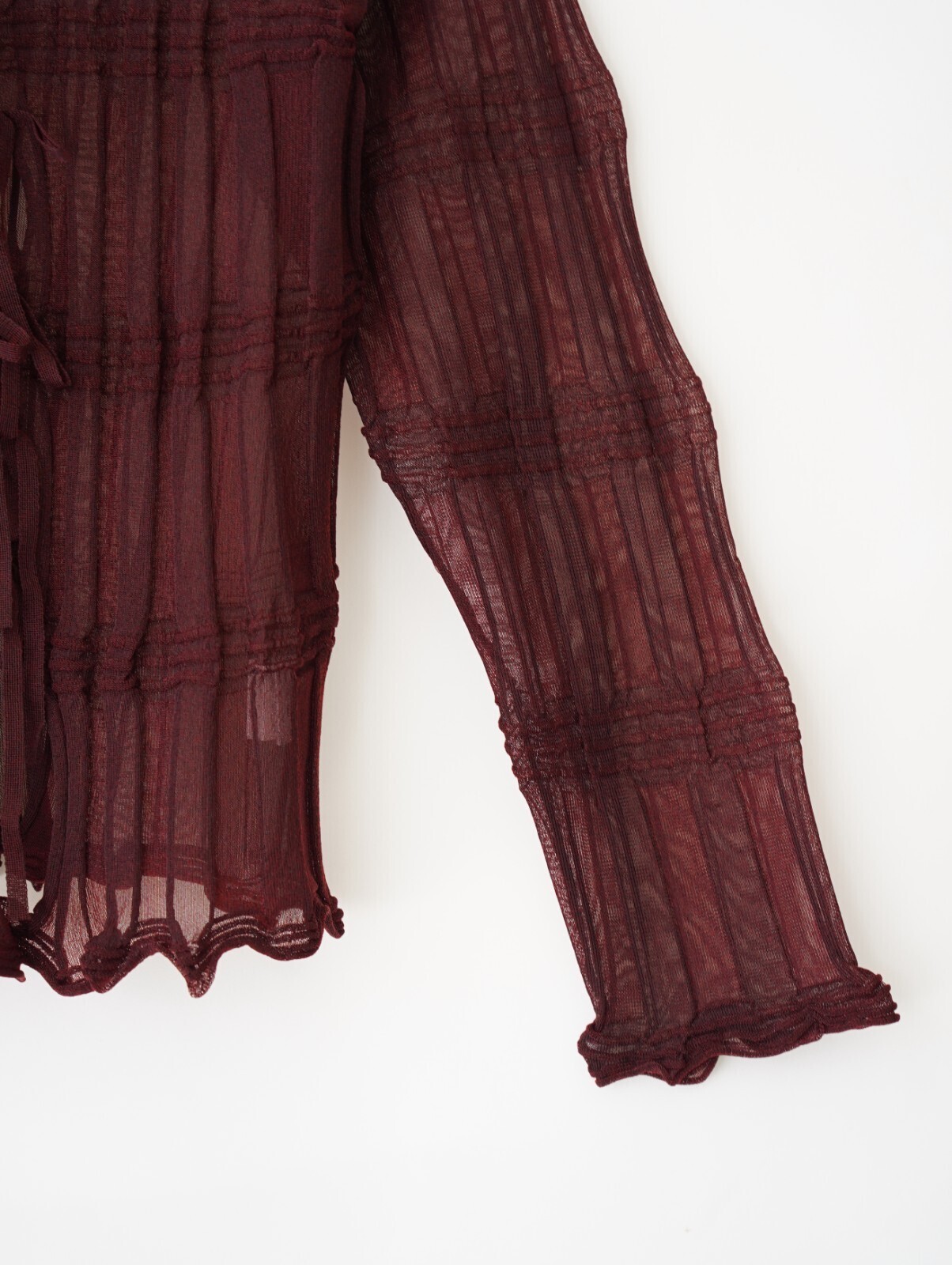 OPEN SESAME CLUB 여성 sheer flow cardigan 이미지20