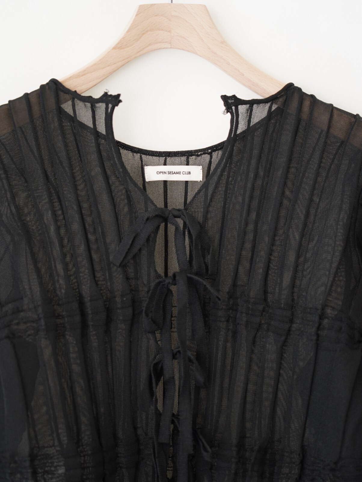 OPEN SESAME CLUB 여성 sheer flow cardigan 이미지8