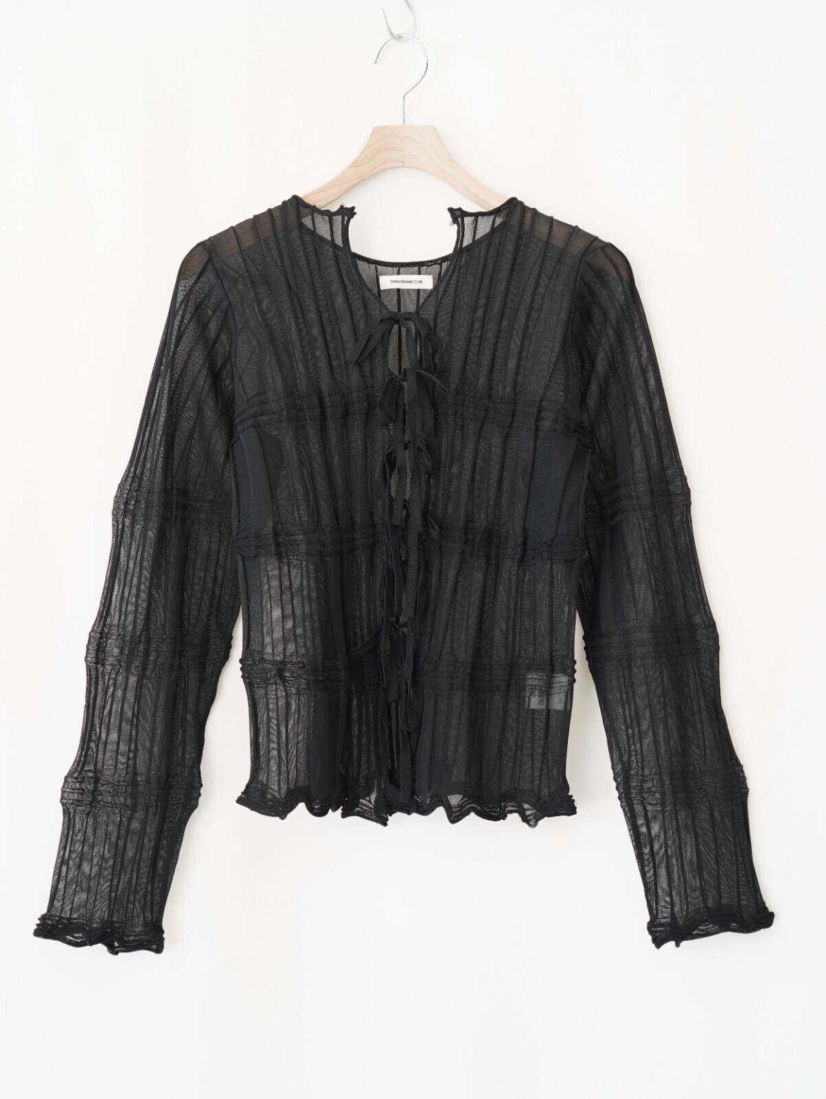 OPEN SESAME CLUB 여성 sheer flow cardigan 이미지7