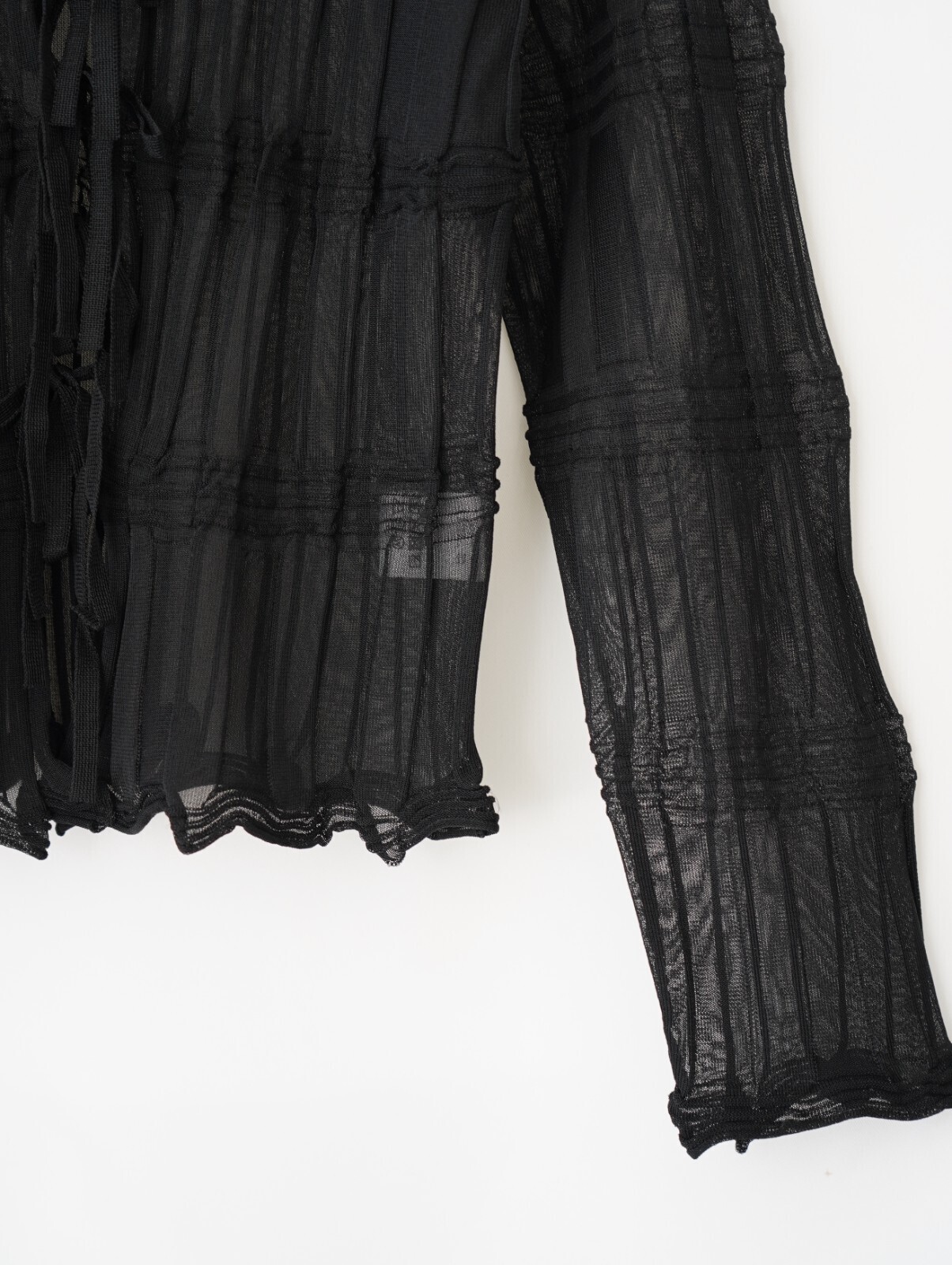 OPEN SESAME CLUB 여성 sheer flow cardigan 이미지9