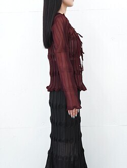 OPEN SESAME CLUB 女士 sheer flow cardigan 圖片14