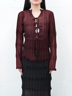 OPEN SESAME CLUB 女士 sheer flow cardigan 圖片13