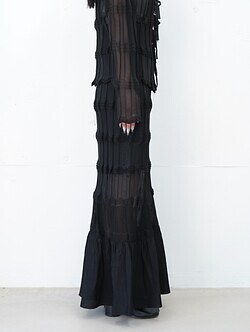 OPEN SESAME CLUB 女士 sheer flow 2way skirt 圖片3