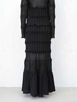 OPEN SESAME CLUB 女士 sheer flow 2way skirt 圖片4