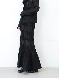 OPEN SESAME CLUB 女士 sheer flow 2way skirt 圖片1