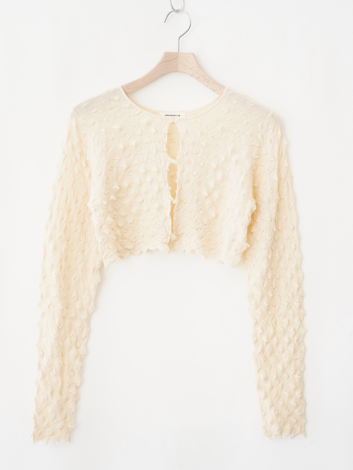 OPEN SESAME CLUB 여성 ice cotton short cardigan (25AW) 이미지15