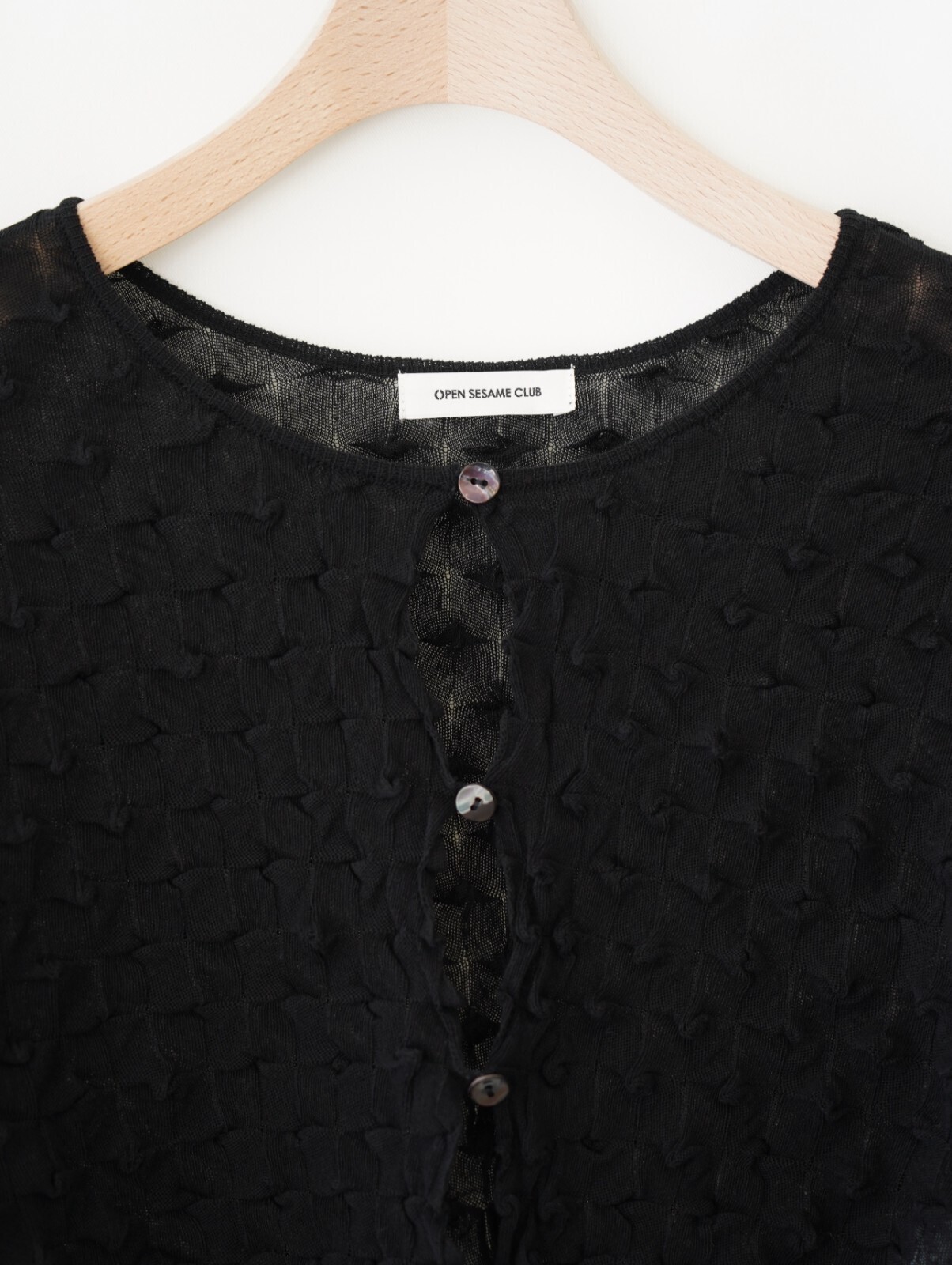 OPEN SESAME CLUB 여성 ice cotton short cardigan (25AW) 이미지7