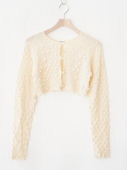OPEN SESAME CLUB 女裝 ice cotton short cardigan (25AW) 圖片15