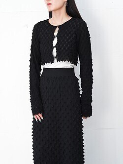 OPEN SESAME CLUB 女裝 ice cotton short cardigan (25AW) 圖片4