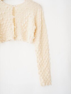 OPEN SESAME CLUB 女裝 ice cotton short cardigan (25AW) 圖片16