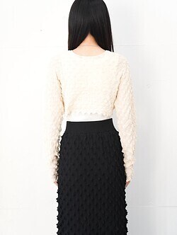 OPEN SESAME CLUB 女裝 ice cotton short cardigan (25AW) 圖片13