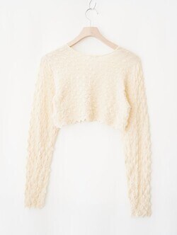 OPEN SESAME CLUB 女裝 ice cotton short cardigan (25AW) 圖片18
