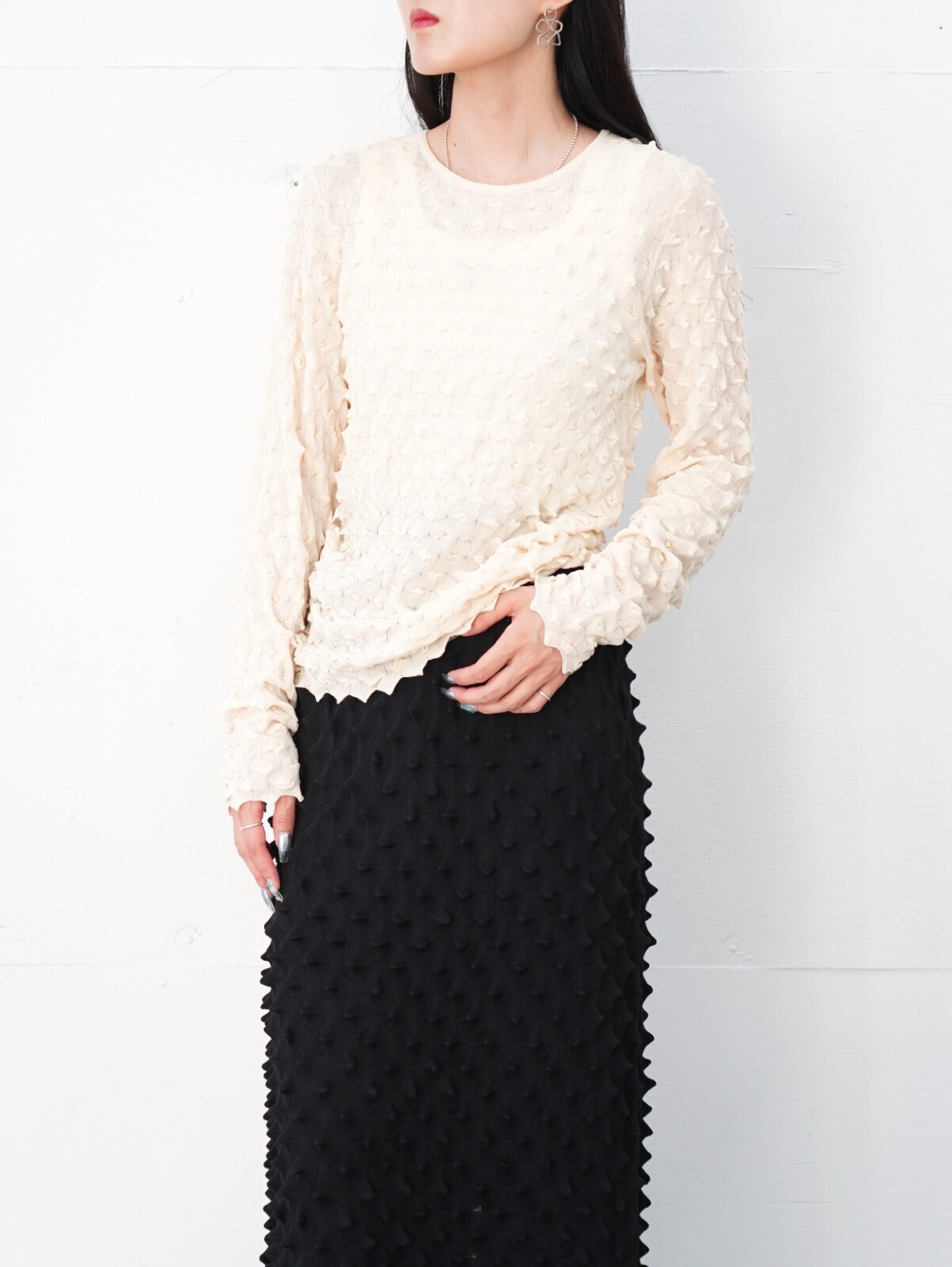 OPEN SESAME CLUB 여성 ice cotton tops (25AW) 이미지10