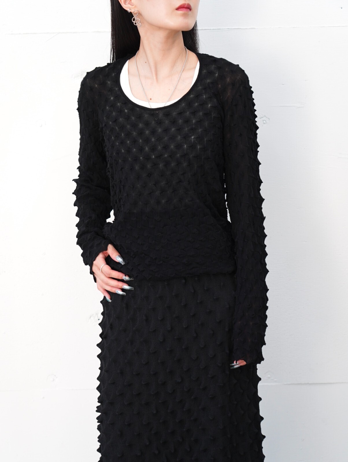 OPEN SESAME CLUB 여성 ice cotton tops (25AW) 이미지24