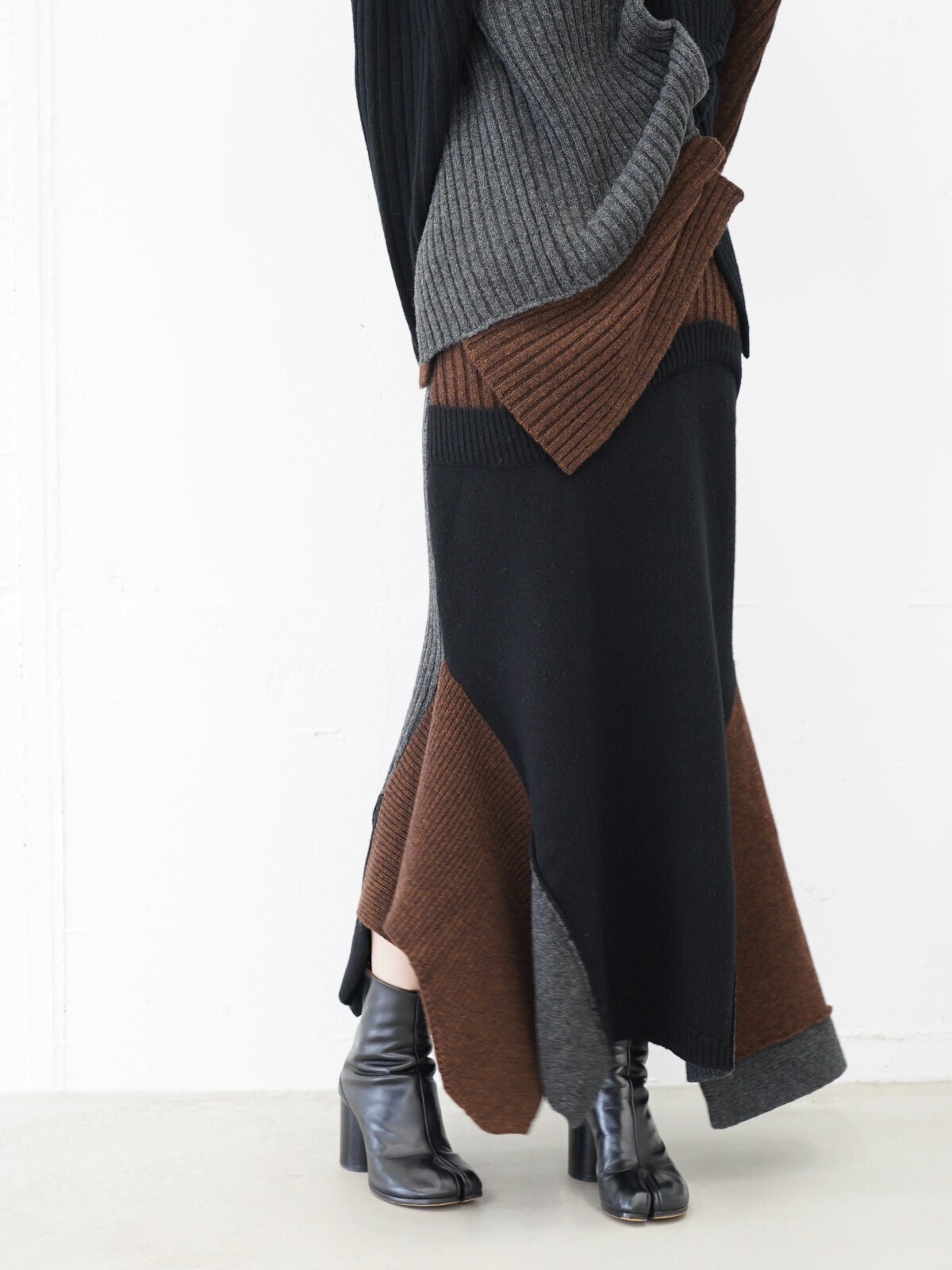 OPEN SESAME CLUB WOMENS sculpt long skirt IMAGE5