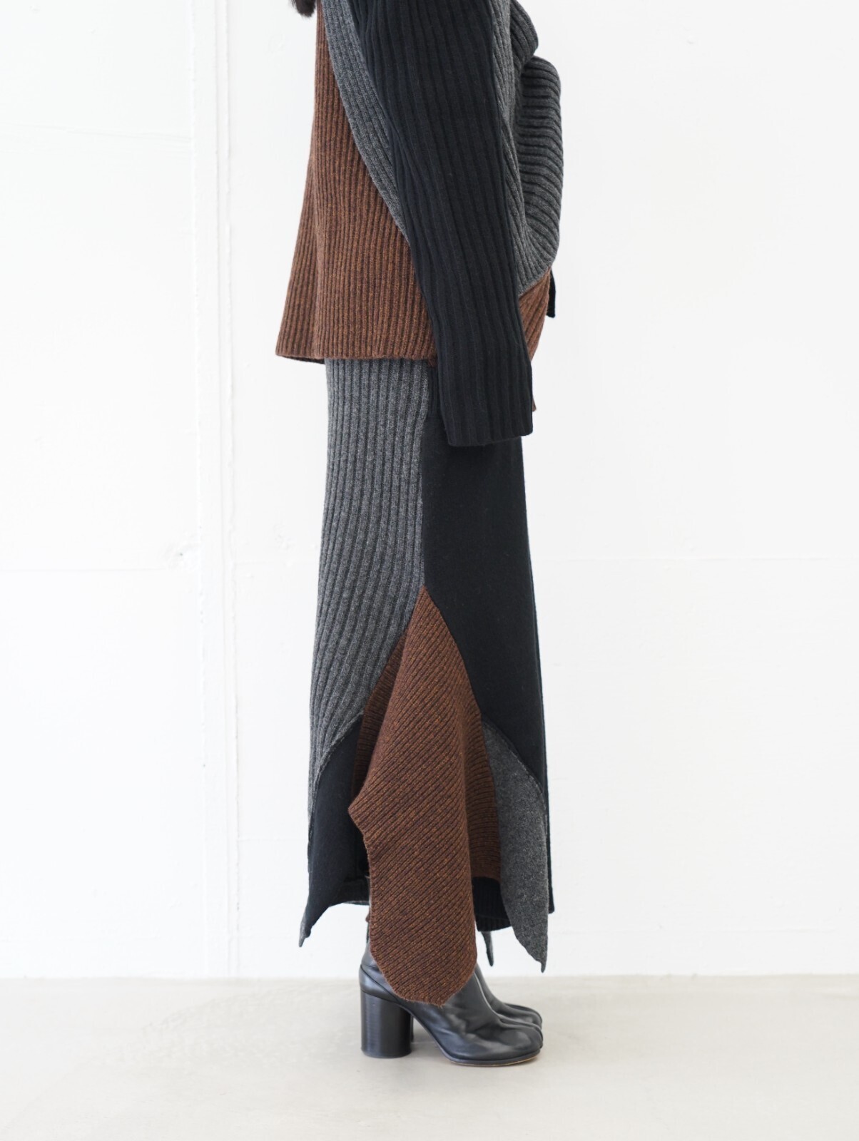 OPEN SESAME CLUB WOMENS sculpt long skirt IMAGE2