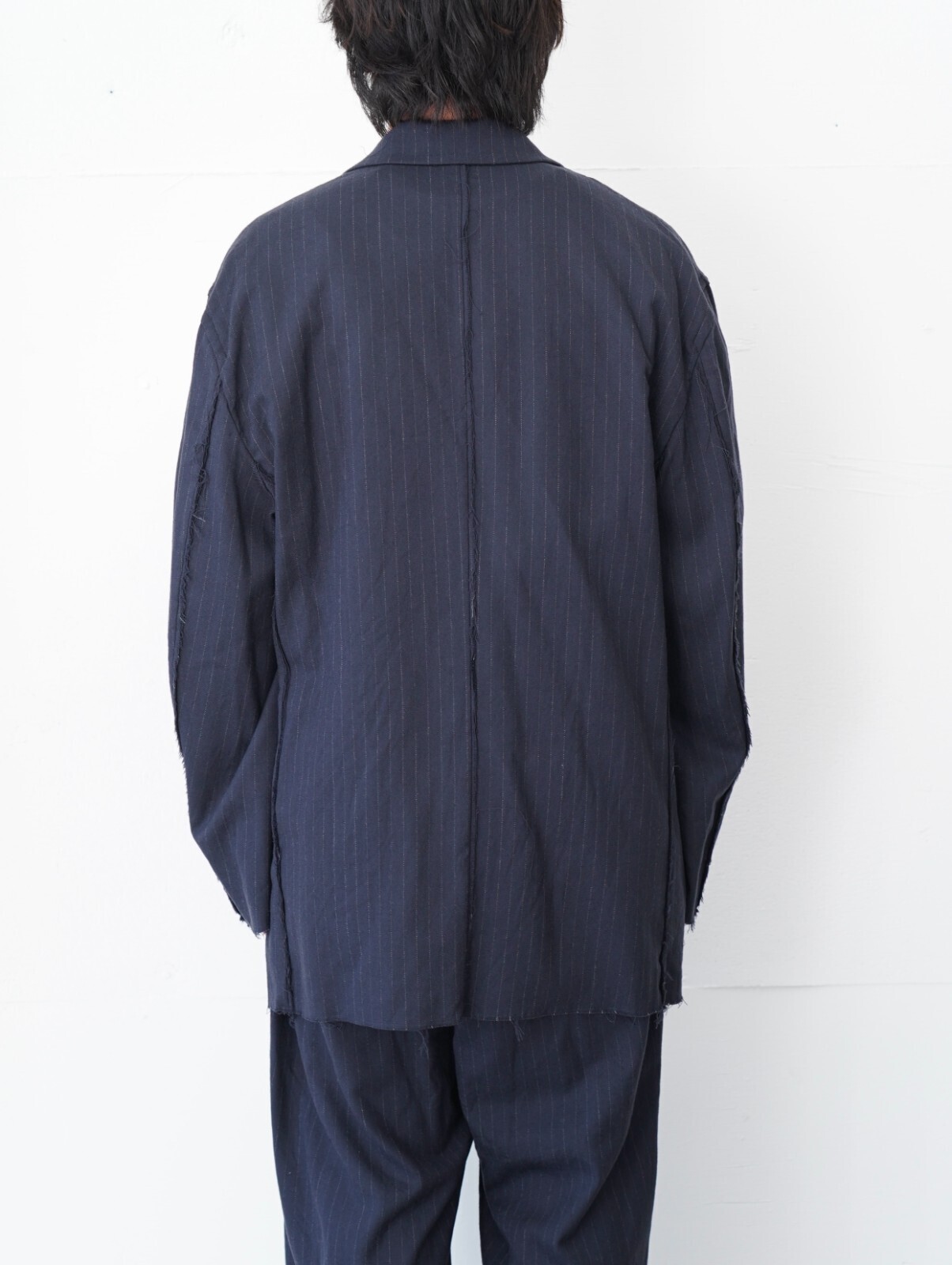 アンセム エー レディース & メンズ フランネルストライプブロークンジャケット 画像4