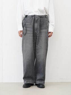 ANTHEM A 여성 & 남성 WASHED DENIM NO-BRAINER PANTS 이미지1