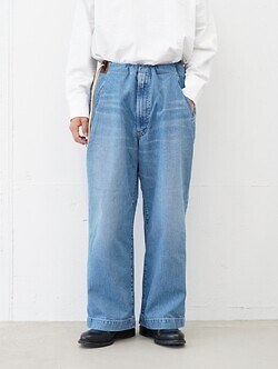 ANTHEM A 여성 & 남성 WASHED DENIM NO-BRAINER PANTS 이미지12