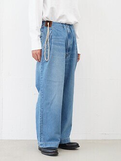 ANTHEM A 여성 & 남성 WASHED DENIM NO-BRAINER PANTS 이미지13