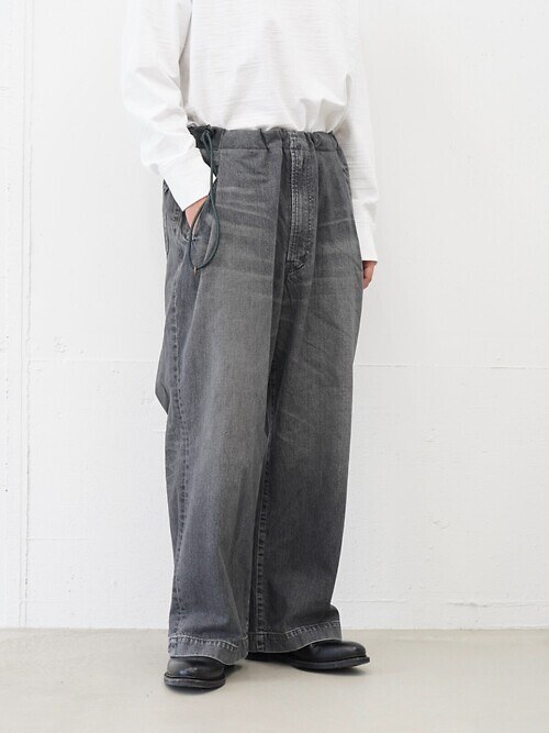 WASHED DENIM NO-BRAINER PANTS｜ANTHEM A WOMENS & MENS