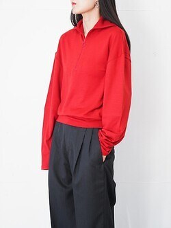 アンセム エー レディース & メンズ ウォッシャブルウールボリュームスリーブジャージー 画像11