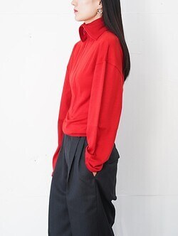 アンセム エー レディース & メンズ ウォッシャブルウールボリュームスリーブジャージー 画像15