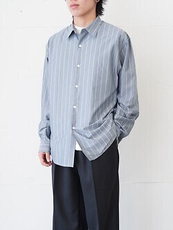 KANEMASA PHIL. 女士 & 男士 46G Modest Stripe Shirt 圖片4