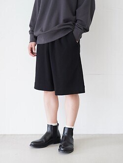 WONDER ROOM WOMENS & MENS sweat shorts “FRIEND” (25AW) IMAGE4