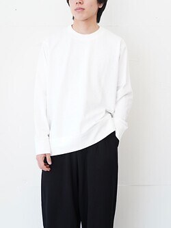 WONDER ROOM WOMENS & MENS l/s crewneck tee (25AW) IMAGE2