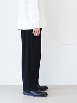 WONDER ROOM WOMENS & MENS waffle slacks (25AW) IMAGE2