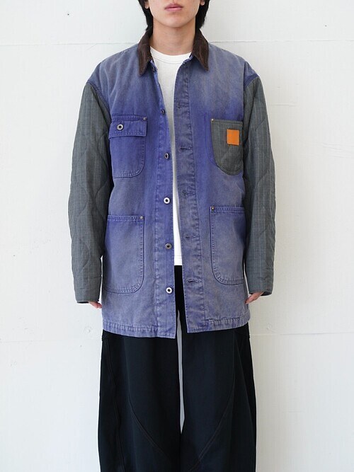 Vintage-effect work coat｜KHOKI 男士